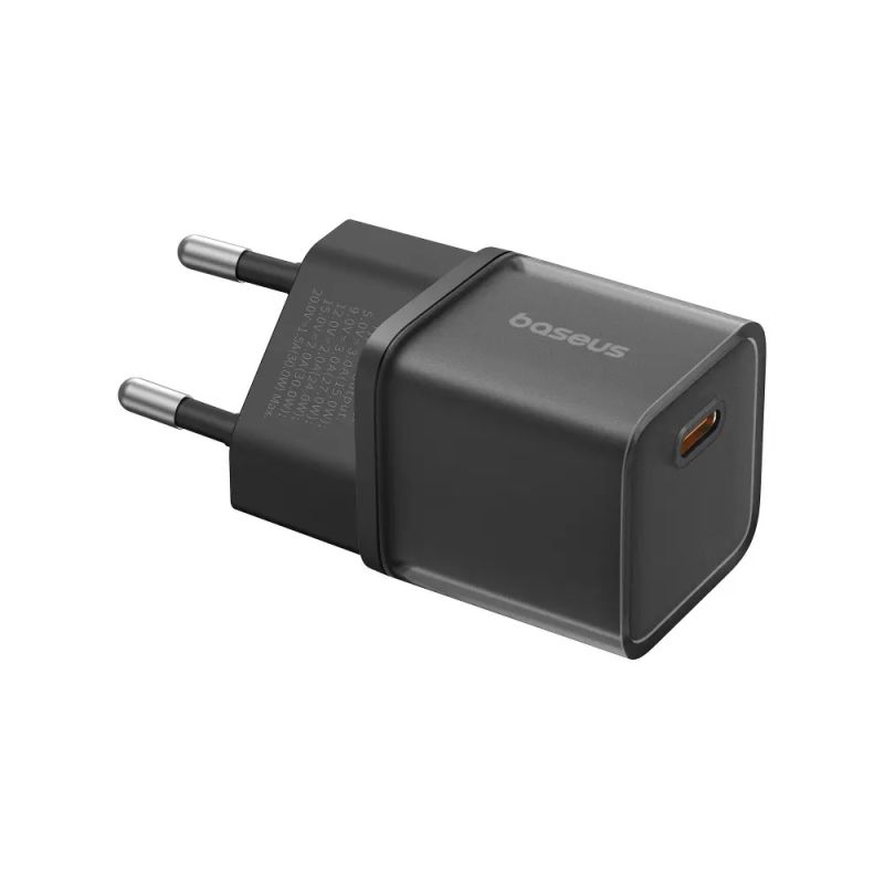 Мережевий зарядний пристрій Baseus  GaN5S Fast Charger 1C 30W EU Cluster Black