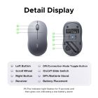 Маніпулятор миша бездротова UGREEN M331 Multi-mode Wireless Mouse Purple