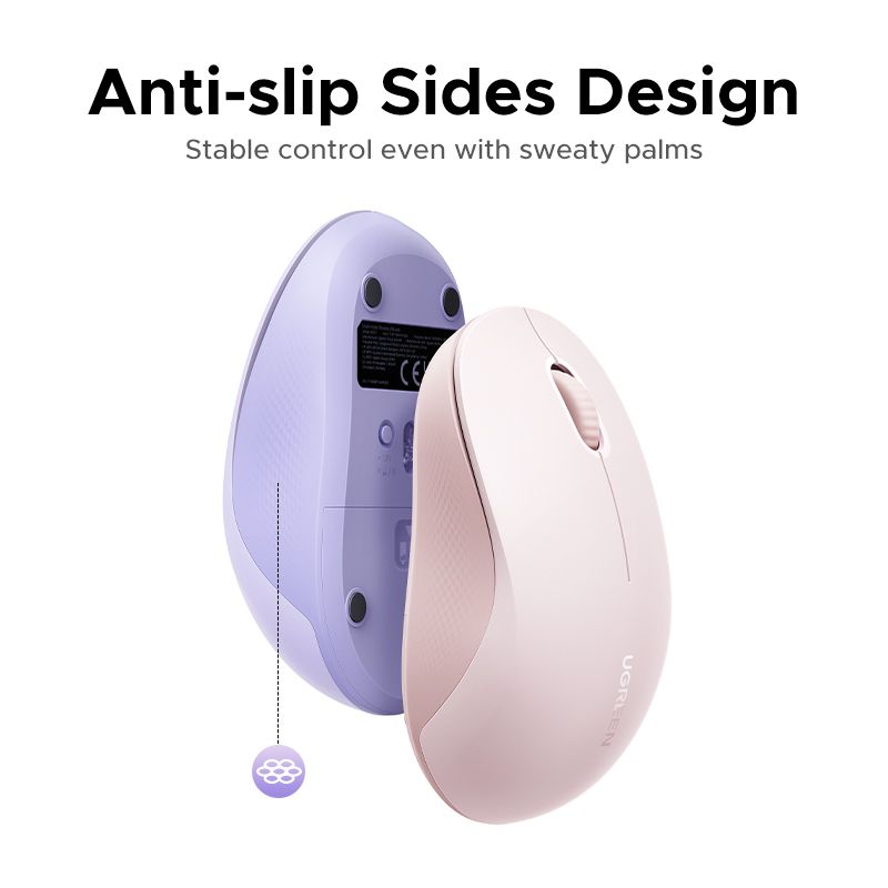 Маніпулятор миша бездротова UGREEN M331 Multi-mode Wireless Mouse Purple
