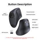 Маніпулятор миша бездротова UGREEN MU008 Multi-mode Vertical Mouse White
