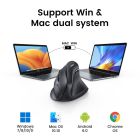 Маніпулятор миша бездротова UGREEN MU008 Multi-mode Vertical Mouse White