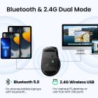 Маніпулятор миша бездротова UGREEN MU006 Ergonomic Wireless Mouse Red