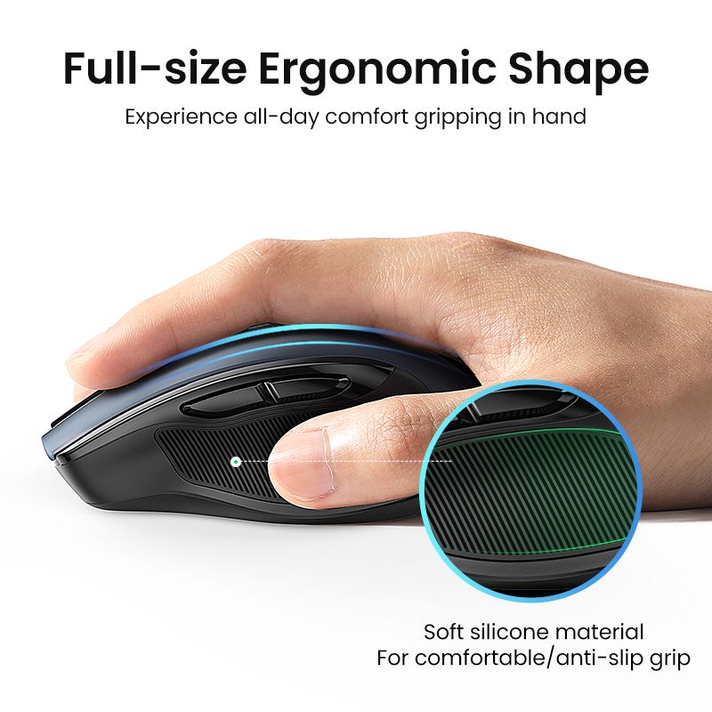 Маніпулятор миша бездротова UGREEN MU006 Ergonomic Wireless Mouse Red