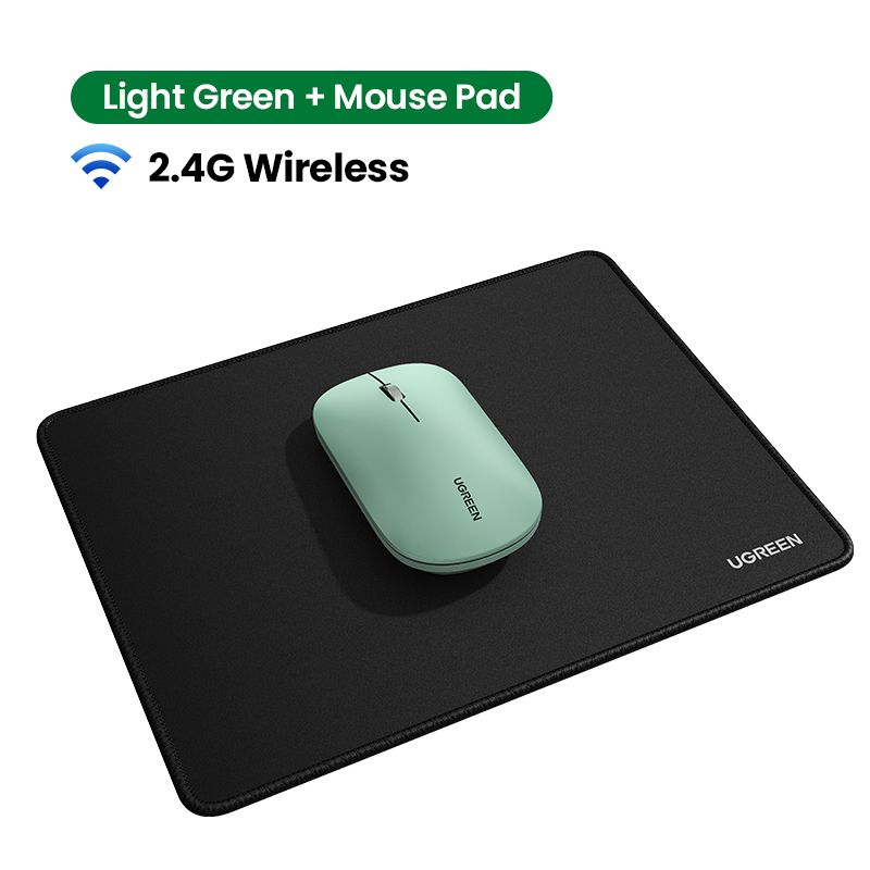 Маніпулятор миша бездротова UGREEN MU001 Portable Wireless Mouse Green