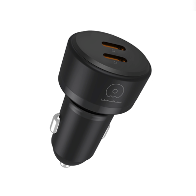 Автомобільний зарядний пристрій WUW-C243 PD20W+ PD20W black