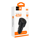 Автомобільний зарядний пристрій WUW-C243 PD20W+ PD20W black