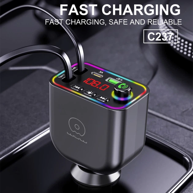 АЗП з FM-модулятором WUW-C237 black