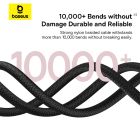 Кабель Baseus Dura Series Fast Charging Cable Type-C to iP 20W 2m Red+Black