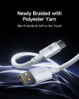Кабель Baseus New Braided Fast Charging Cable USB-A to USB-C 100W/7.5W 1m Cosmic Black