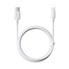 Кабель Baseus Silky Fast Charging Data Cable USB-A to USB-C 3A 2m Moon White