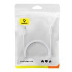 Кабель Baseus Silky Fast Charging Data Cable USB-A to USB-C 3A 2m Moon White