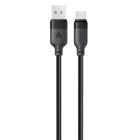Кабель ACEFAST C16-04, USB to Type-C, 3A, 1.2m ,TPE, TPU connectors, Black