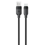 Кабель ACEFAST C16-04, USB to Type-C, 3A, 1.2m ,TPE, TPU connectors, Black