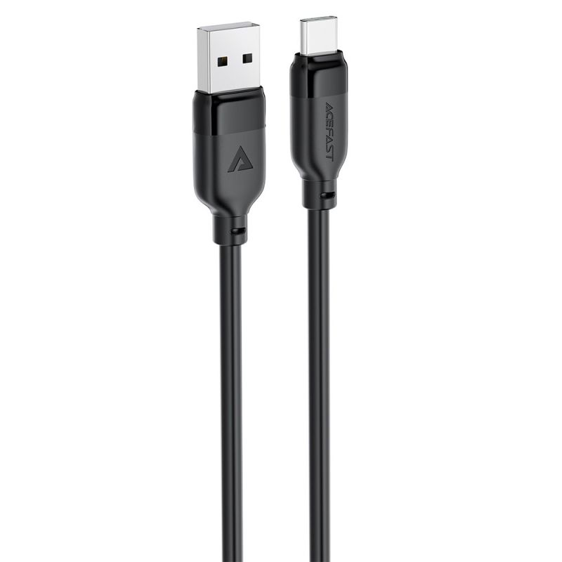 Кабель ACEFAST C16-04, USB to Type-C, 3A, 1.2m ,TPE, TPU connectors, Black