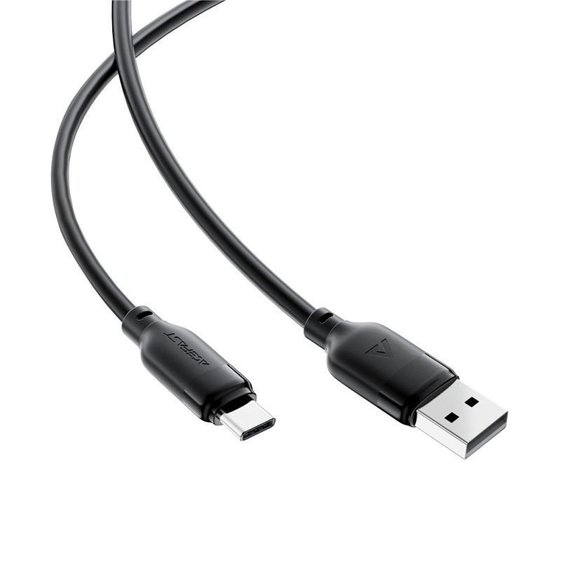 Кабель ACEFAST C16-04, USB to Type-C, 3A, 1.2m ,TPE, TPU connectors, Black