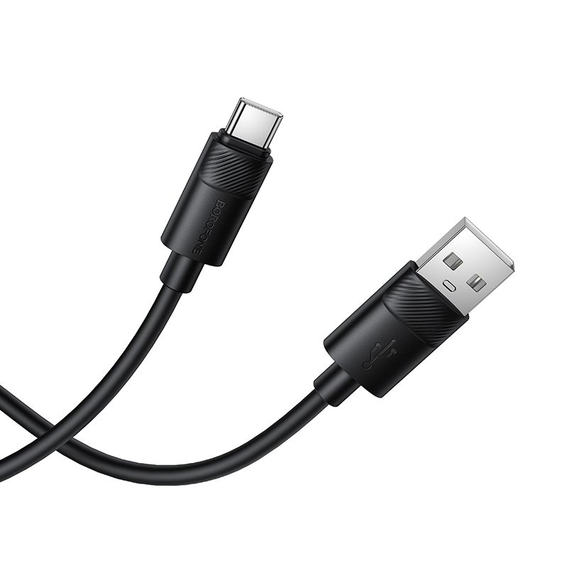 Кабель BOROFONE BX123 Leya silicone charging data cable Type-C Black