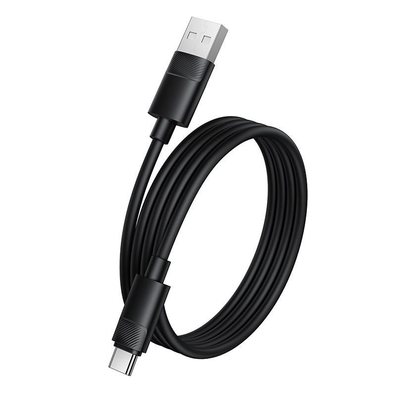 Кабель BOROFONE BX123 Leya silicone charging data cable Type-C Black