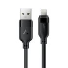 Кабель ACEFAST C16-06, USB to iP, 2.4A, 2m, TPE, TPU connectors, Black