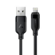 Кабель ACEFAST C16-06, USB to iP, 2.4A, 2m, TPE, TPU connectors, Black