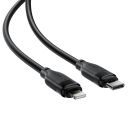 Кабель ACEFAST C16-05, USB to iP, 30W, 2m,TPU, TPU connectors, Black