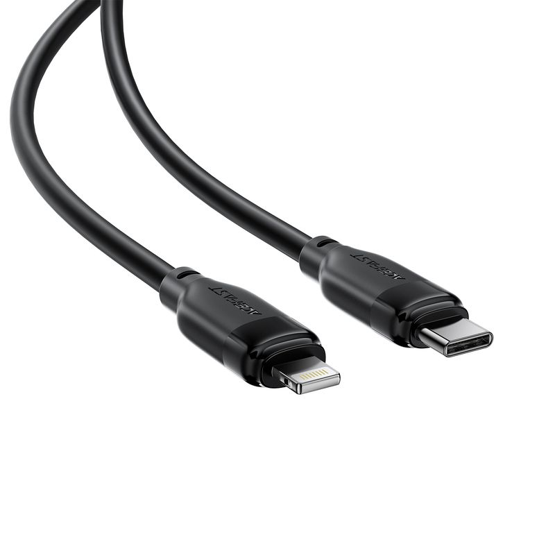 Кабель ACEFAST C16-05, USB to iP, 30W, 2m,TPU, TPU connectors, Black