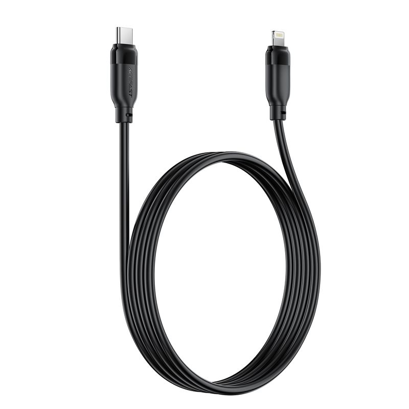 Кабель ACEFAST C16-05, USB to iP, 30W, 2m,TPU, TPU connectors, Black