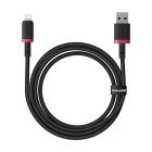 Кабель Baseus Dura Series Fast Charging Cable USB to iP 2.4A 1m Red+Black