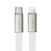 Кабель ACEFAST C24-01, USB to iP, 30W, 1.2m, Braided wire, Zinc alloy + TPE connectors, White