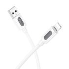 Кабель BOROFONE BX114 Structure silicone charging data cable iP White