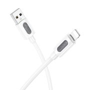 Кабель BOROFONE BX114 Structure silicone charging data cable iP White