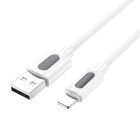 Кабель BOROFONE BX114 Structure silicone charging data cable iP White