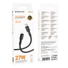Кабель BOROFONE BX116 Certain PD charging data cable iP Black