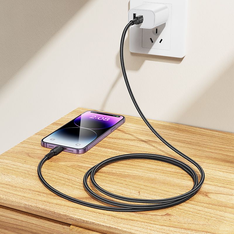 Кабель BOROFONE BX116 Certain PD charging data cable iP Black