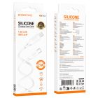 Кабель BOROFONE BX113 Lenny PD silicone charging data cable iP (L=1M) White