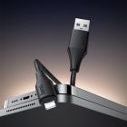 Кабель HOCO X124 Bien silicone charging data cable iP Black