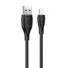 Кабель HOCO X61 Ultimate silicone charging data cable for iP Black