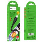 Кабель HOCO X61 Ultimate silicone charging data cable for iP Black