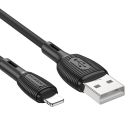 Кабель BOROFONE BX86 Advantage silicone charging data cable for iP Black
