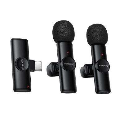 Бездротова мікрофонна система BOROFONE BFK16A Winner dual-mic (Type-C) Black