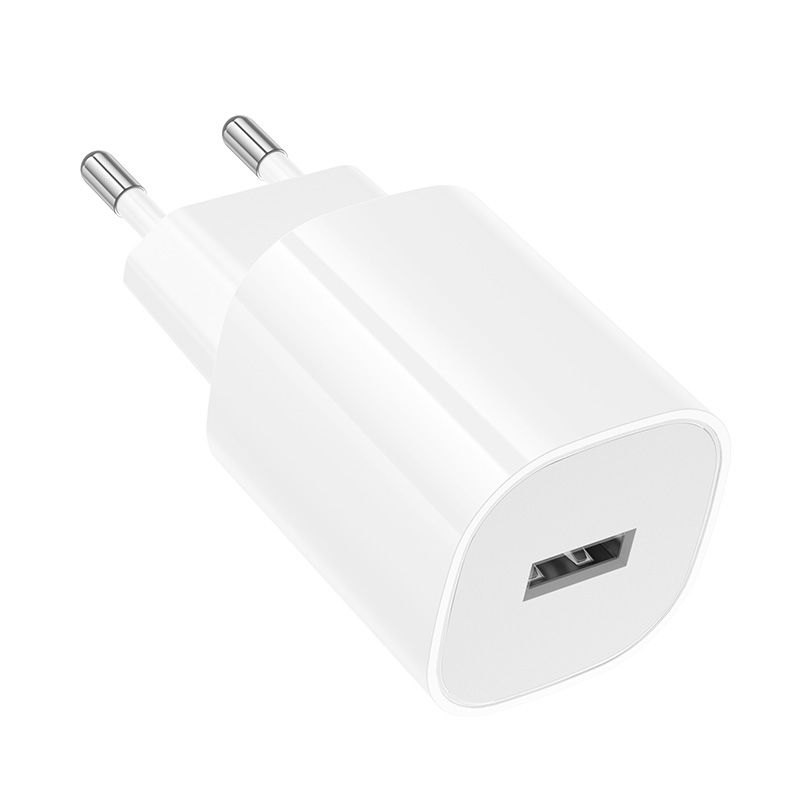 Мережевий зарядний пристрій BOROFONE BA101A Pudding single port charger (EU) White