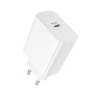 Мережевий зарядний пристрій BOROFONE BA107A Stellar single port PD30W charger (EU) White