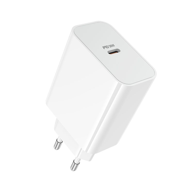 Мережевий зарядний пристрій BOROFONE BA107A Stellar single port PD30W charger (EU) White