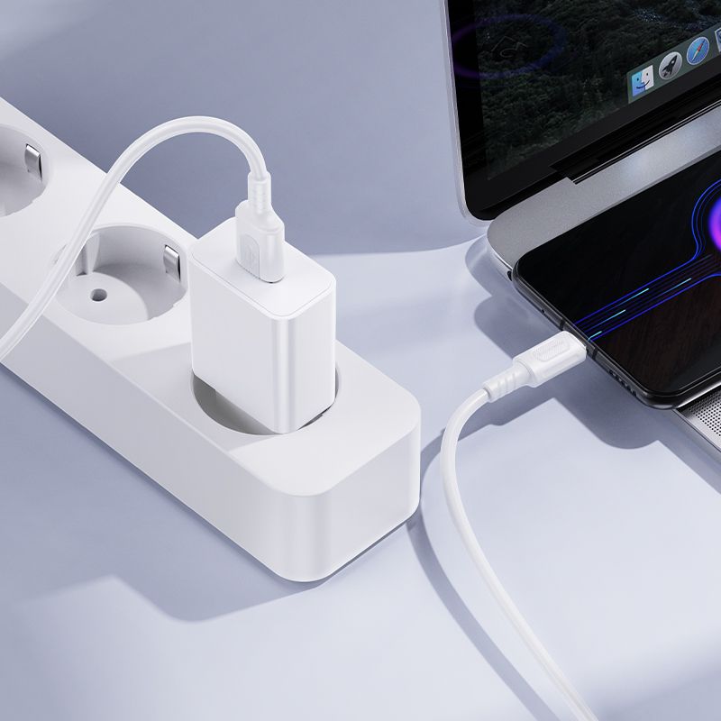 Мережевий зарядний пристрій BOROFONE BA110A Lemi single port charger set (Micro) (EU) White