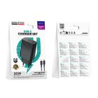 Мережевий зарядний пристрій BOROFONE BAS75A Source single port PD30W charger set (C to C) (EU) Black