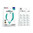 Мережевий зарядний пристрійз кабелем BOROFONE BAS75A Source single port PD30W charger set (C to iP) (EU) White