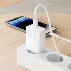 Мережевий зарядний пристрійз кабелем BOROFONE BAS75A Source single port PD30W charger set (C to iP) (EU) White