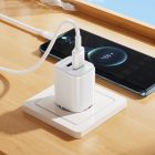 Мережевий зарядний пристрій BOROFONE BAS81A Star dual-port charger (EU) White