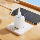 Мережевий зарядний пристрій BOROFONE BAS82A Star single port QC3.0 charger set (Micro) (EU) White