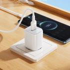 Мережевий зарядний пристрій BOROFONE BAS82A Star single port QC3.0 charger set (Type-C) (EU) White