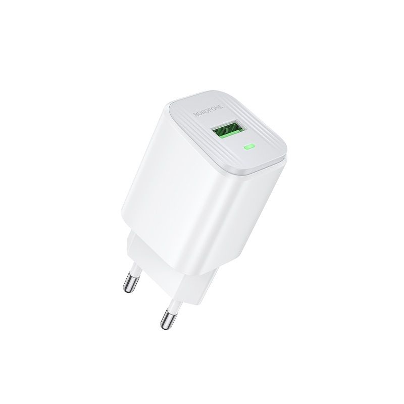 Мережевий зарядний пристрій BOROFONE BAS82A Star single port QC3.0 charger (EU) White